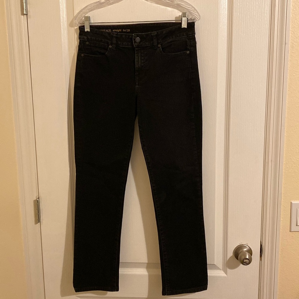 Talbots black Heritage straight jeans size 6P